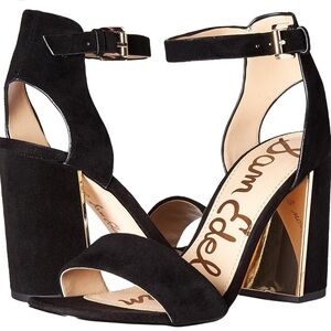 Sam Edelman Black Ankle Strap Heels